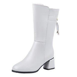 Martin boots shoes women's new thick heel high heel comfortable versatile boots women's knee boots women's shoes