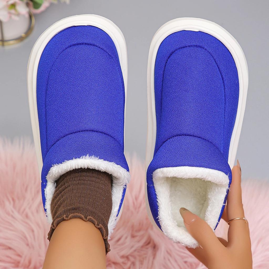 Fashion 2024 New Slip on Comfortable Thick-soled Casual Cold-resistant Women Boots Winter Fashion Round-toe Flat-heeled Warm Snow Boots