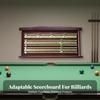 Snooker Score Counter Solid Wood Wooden Billiard Scoring Board Clear Visible