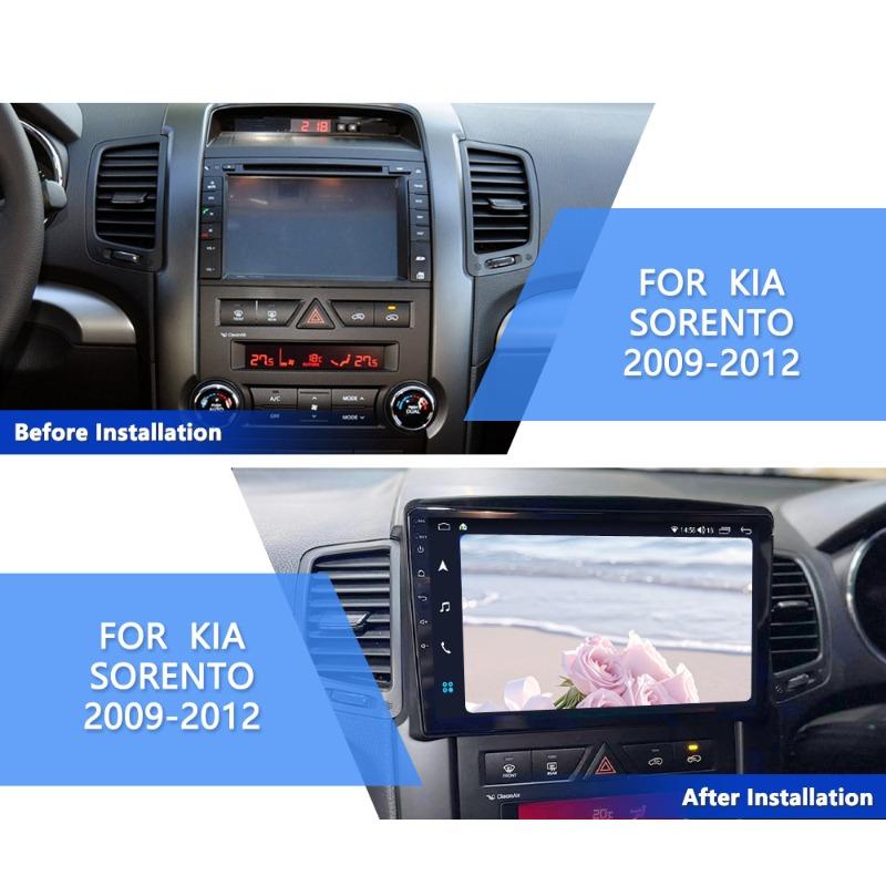 Für Kia Sorento 2009-2012 Autoradio Blende Android MP5 Player Panel Gehäuse Rahmen 2Din Head Unit Stereo Armaturenbrett Abdeckung