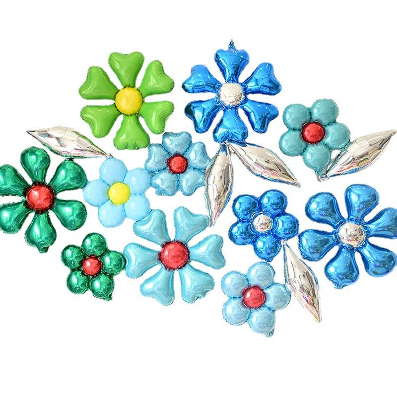 Flower Foil Balloon Daisy Rose Flower Various Flowers Balloons Wedding Birthday Party Valentine's Day Decoration Supplies