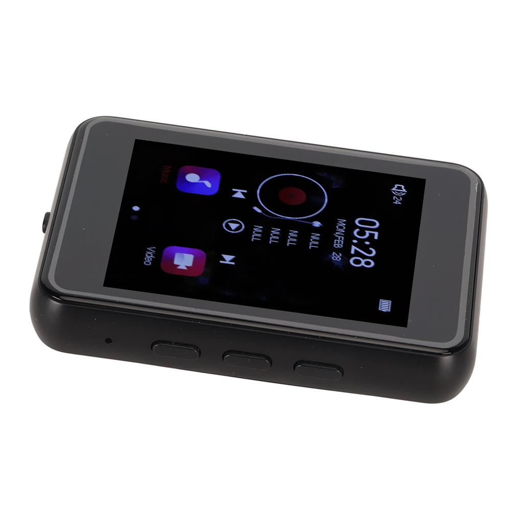 MP3 Player 2.4inch Full Touchscreen Lossless Sound Bluetooth 5.0 FM Radio Recorder Built in Speaker 