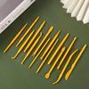 14Pcs Pottery Tool Plastic Clay Sculpting Tools Set Polymer Carving Knife Kit For Pottery Modeling Embossing Styling DIY Art