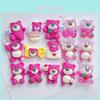 Cute Strawberry Bear Resin Accessories Cream Jelly Diy Phone Case Water Bottle Charm Car Sticker