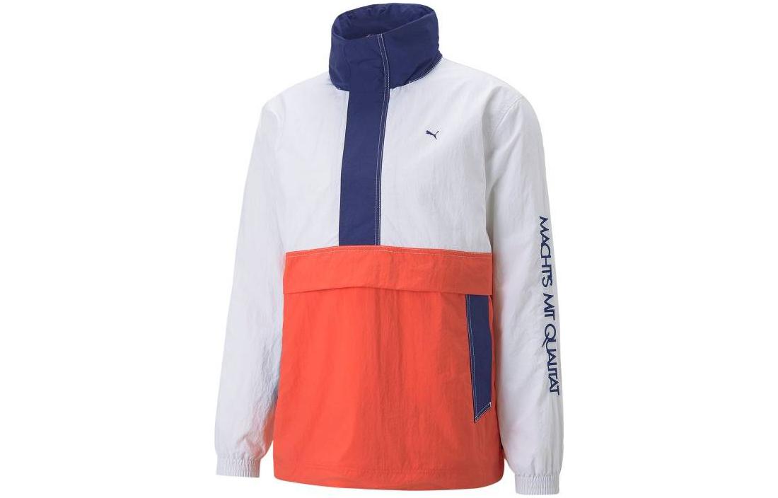 PUMA MMQ Jackets Unisex Orange Pink Stand Collar Moderate Other 535791-35 XXS