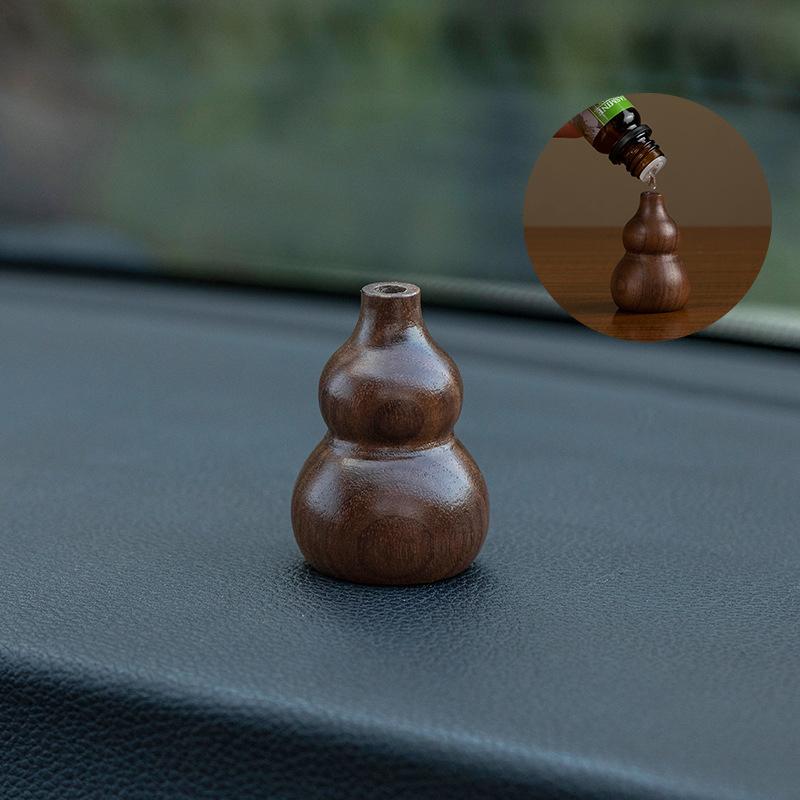 Gourd Ornament Wooden Essential Oil Aromatherapy Expanded Wood Air Freshener Replacement Fragrance Perfume Refill Natural Beech