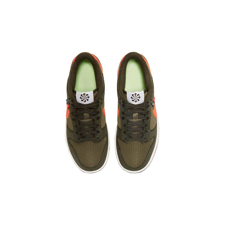 Nike Dunk Low SE Next Nature GS Toasty - Sequoia Kids Sneakers Green Orange Medium-Olive DC9561-300