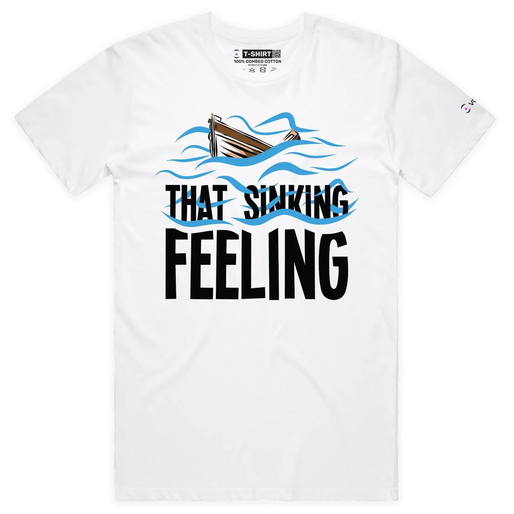 

VOICEART Sinking Boat T-Shirt with Premium Graphic and Clever Wordplay Design 4XL