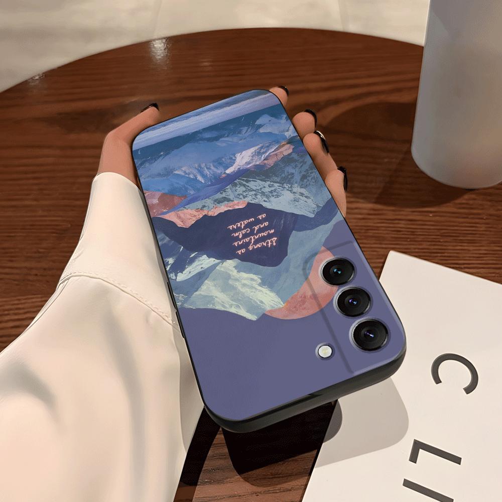 Funda Phone Cover Case for Samsung Galaxy S26 Ultra S20 Ultra S10 S9 Note 20 8 9 10 S25 Plus S24 S21 FE S23 Creative Mountain