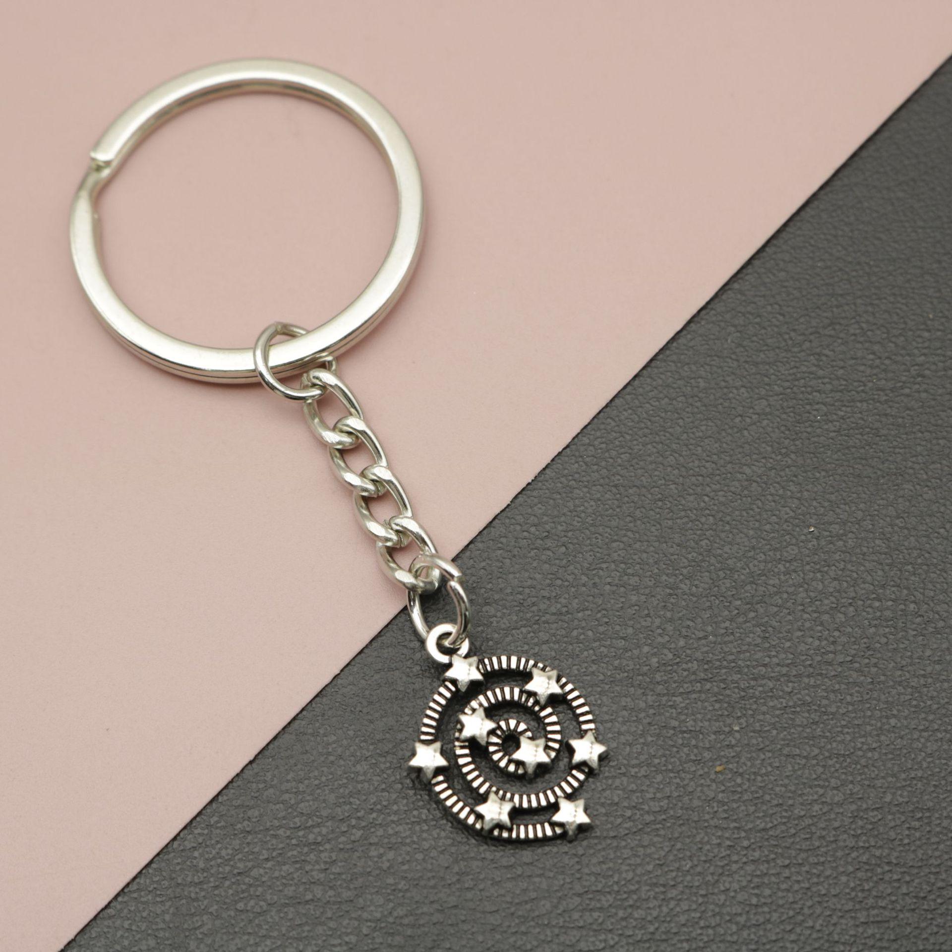 HEEIN Temu Simple Star Keychain Pendant серебряный