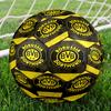 Borussia Dortmund Print Size 5 Soccer Ball, Standard Match Football for Sports Game and Team Practice, Ideal Gift for Soccer Fans
