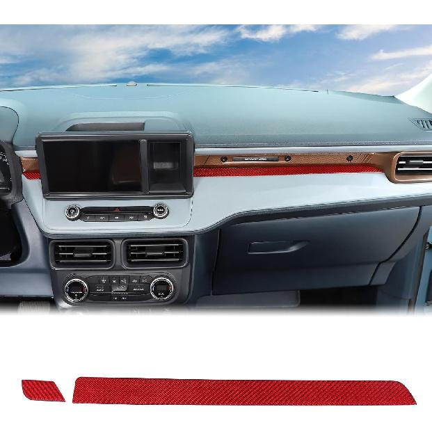 Aunginsy Car Center Control Panel Dashboard Strips Trim Compatible with Ford Maverick 2022 2023 2024 Center Console Molding Panel Cover Dashboard