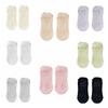 5Pairs Sweat-Absorbent Anti-Slip Fitness Socks Simple Short Tube Socks Yoga Socks Women  Women