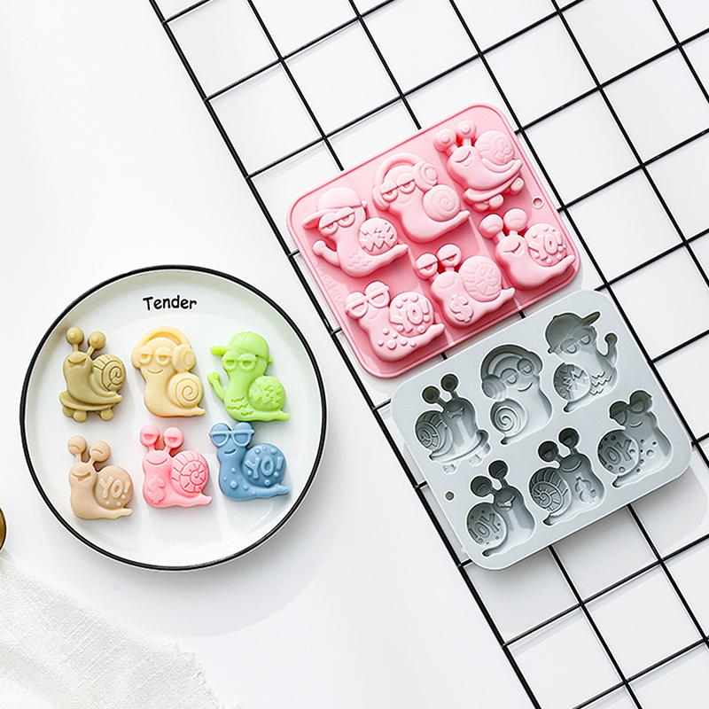 Schokoladenform Schnecke Silikonform für Kuchen Gummibärchen Wackelpudding Eiswürfel, Kuchen Dekoration Seifenform Silikon Backform