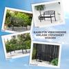 2-Seater Garden Bench, Steel-Black