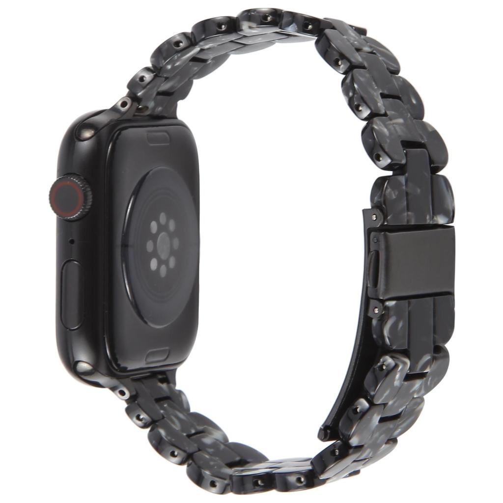 12mm Resin Watch Strap for Apple Watch Series 10 9 8 7 SE 6 5 4 3 2 1 42mm 41mm 40mm 38mm Replacement Slim Wrist Band