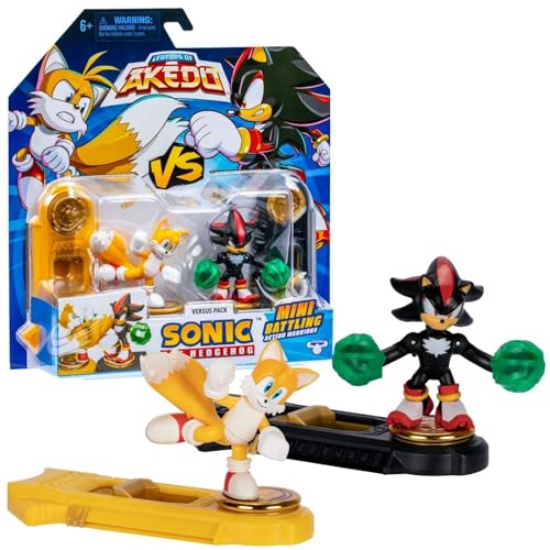 AKEDO [Official Japanese Product] Hashi Top In Versus Pack (Tails VS Shadow) Legendary Akedo Miles  Tails  Power Shadow the Hedgehog
