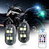 1/2/4/6pcs Rechargeable Car Decor Atmosphere Light Anti-Collision LED Warning Light