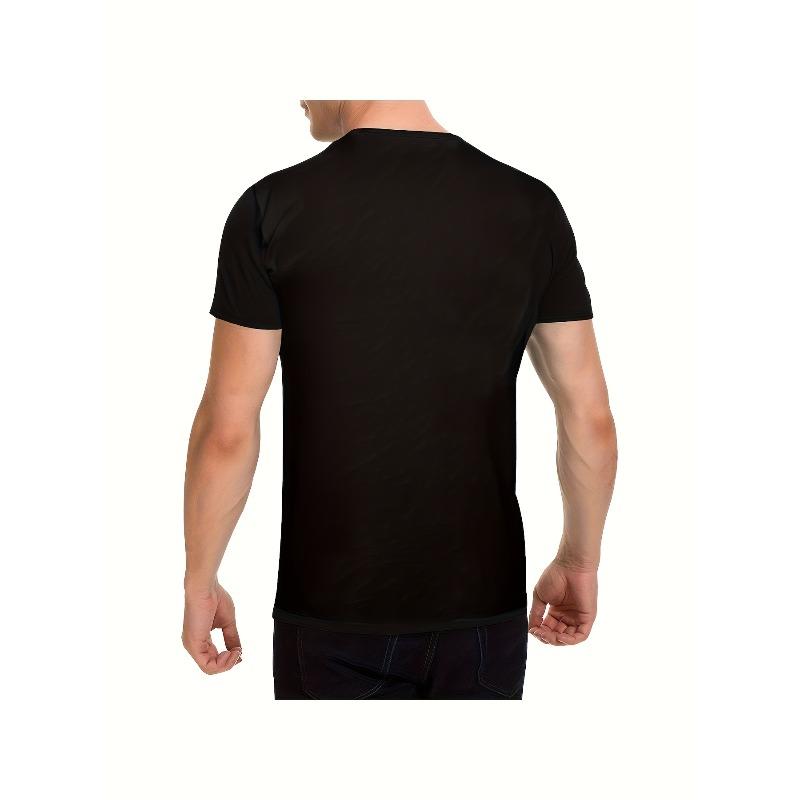 European Size MenQuick-Dry UPF T-Shirt - Lightweight Breathable Round Neck Casual Shirt Suitable for All Seasons, Football Flower Print