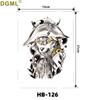 Geisha Skull Flower Tattoo Stickers: Halloween Arm & Face Ghost Designs