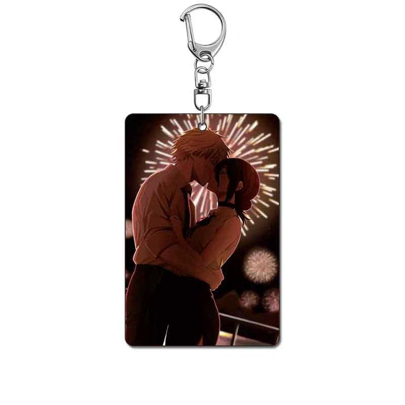 Chainsaw Man Cute Acrylic Keychain: Makima, Denji, Power & Pochita