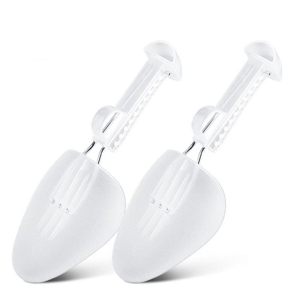 

1/2 пары регулируемых формодержателей для обуви, портативные, для сохранения формы обуви, легкие пластиковые растяжители для обуви, женские L белый