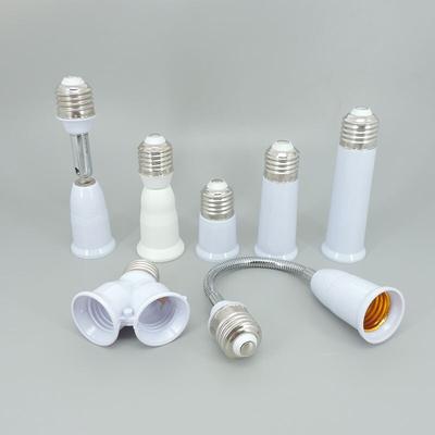65 mm, 95 mm, 14 cm, flexibel, AC E27 auf 2 E27-Glühbirnen, Sockel, Steckdosenstecker, Konverter, LED-Licht, Lampenverlängerung, Halter, E27-E27-Adapter