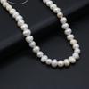 Luxury Natural Freshwater Near Round Pearls 7-8mm, 36cm Strand Handmade Wedding Jewelry Accessories