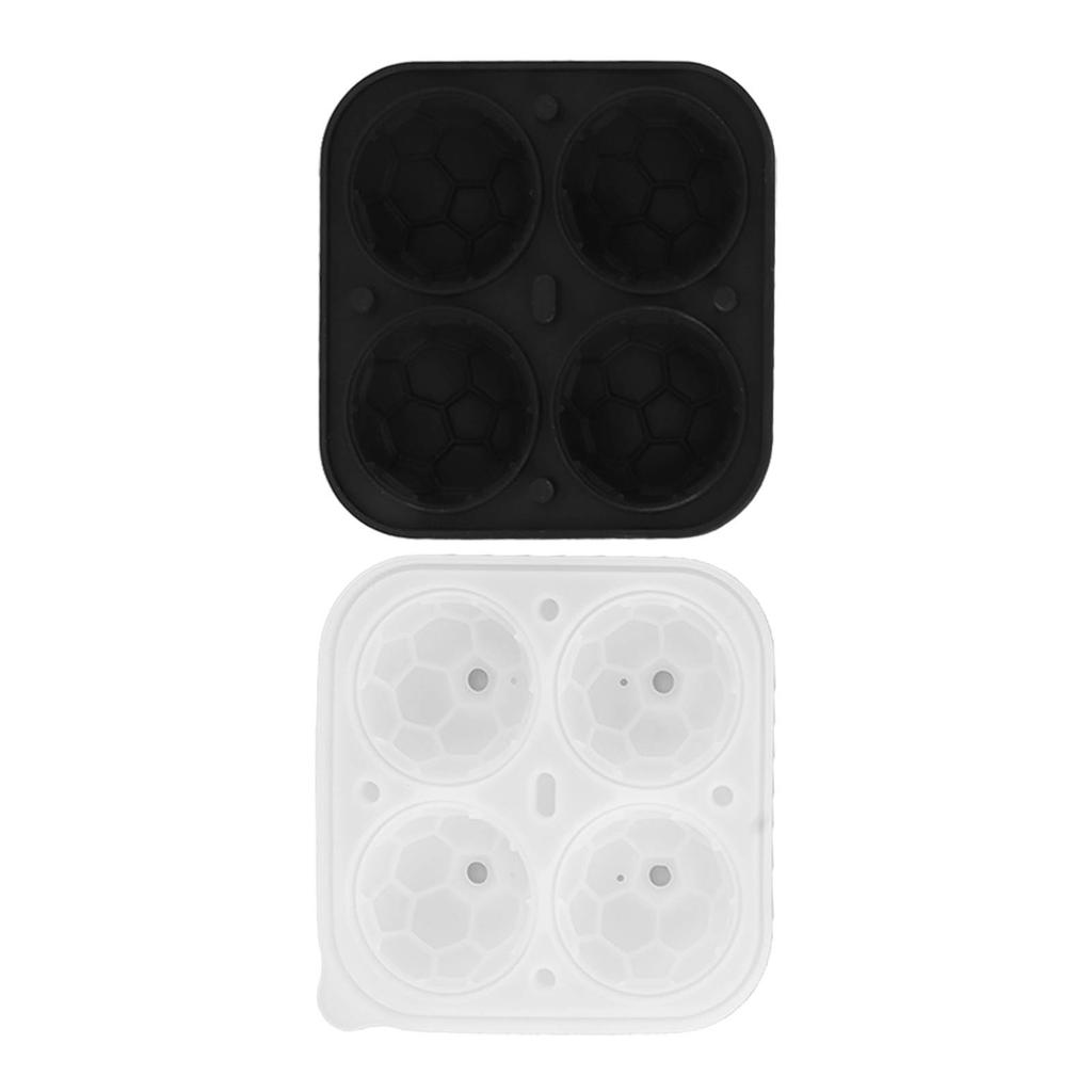 2 Stück Silikon Eiswürfelformen Lustige Formen Runde Kugelform für Whiskey Cocktails Spieltag