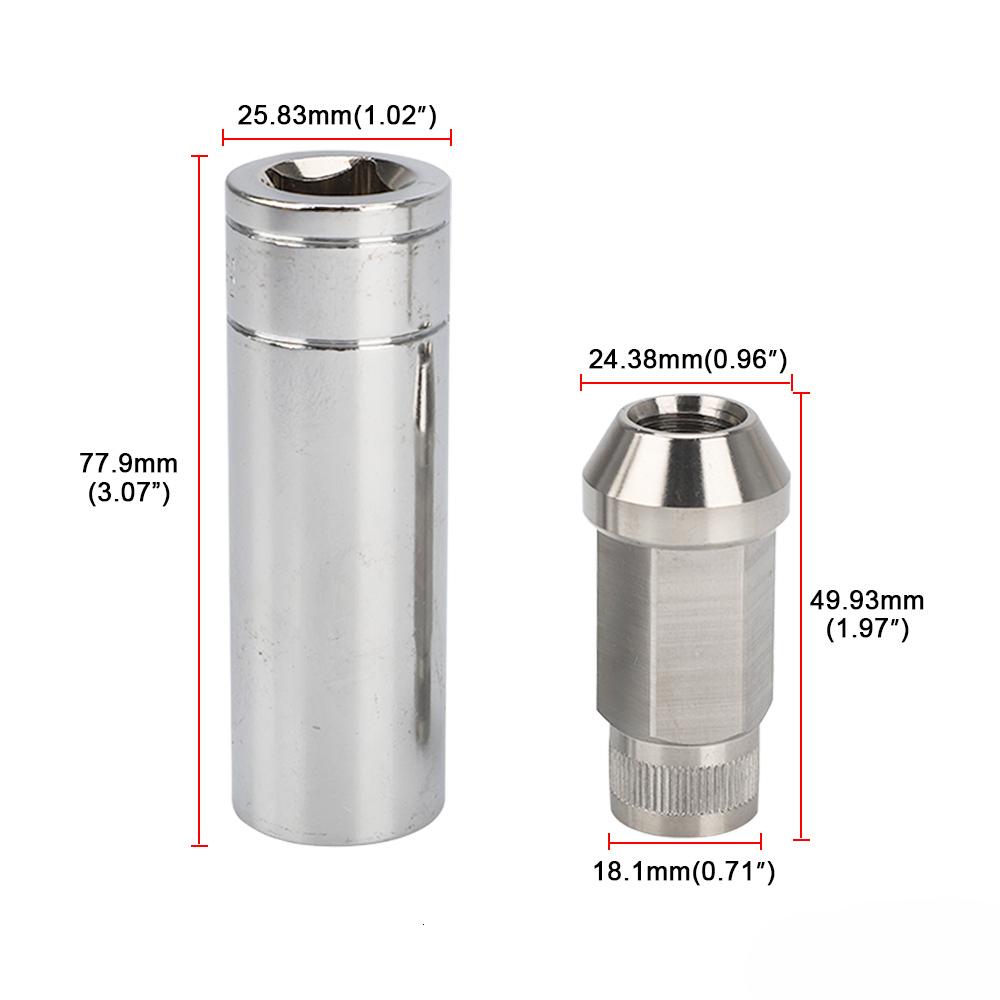 20PCS Stainless Steel Lug Nuts M12x1.25 M12x1.5 M14x1.5 M14x2 1/2-20 Wheel Nuts Bolts For Mazda KIA Lincoln Suzuk