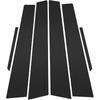 6 Pcs Door Pillar Window Trim for Cadillac CTS 2008-2013 Black Front Rear Left Right Anti Scratch Sticker Pillar Posts Door Outer Exterior Cover