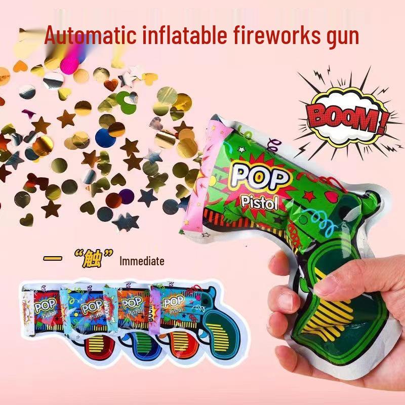

Creative Automatic Inflatable Confetti Gun for Weddings, Events, and Children s Celebrations.