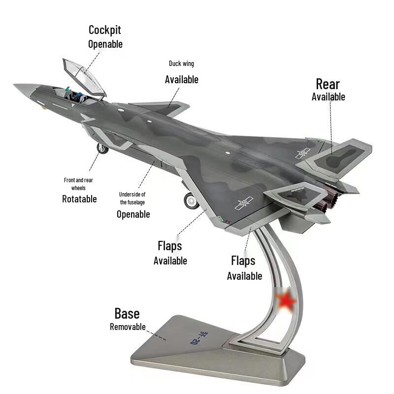 J-20 Stealth Fighter Jet Model