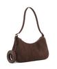 Monsac Karia Shoulder & Crossbody Bag Suede Dark Brown Ap21-2662-Ds