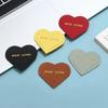 New Heart Shaped Premium PU Leather Bookmark Portable Page Clip For Book Lovers Office School Supplies Stationery Gift