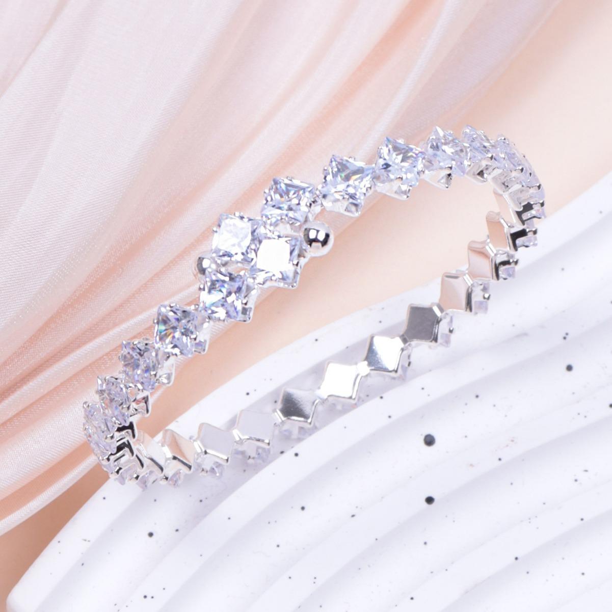 

Новый модный ретро-браслет с преувеличенной текстурой, открытый браслет, персонализированный, ручной работы для женщин 5.5CM серебряный