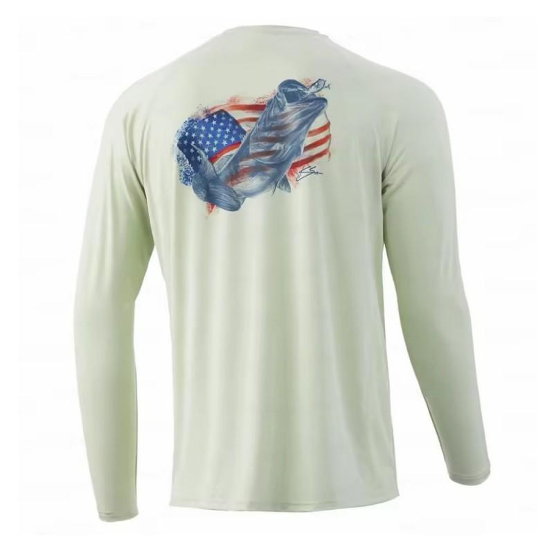 HUK Fishing Shirt UV Protection Men's Quick-drying Suit Sun UPF50