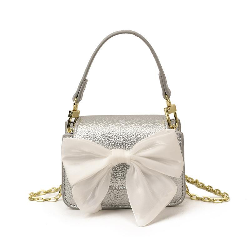 Minimalist Pu Butterfly Knot Shoulder Bag For Daily Casual Wear