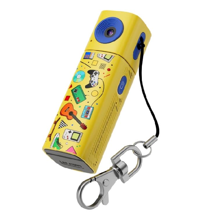 Modischer Daumenkamera-Schlüsselanhänger mit Typ-C-Ladefunktion & Tonaufnahme-Funktionen Kleine Schlüsselringe Kamera-LCD-Bildschirm