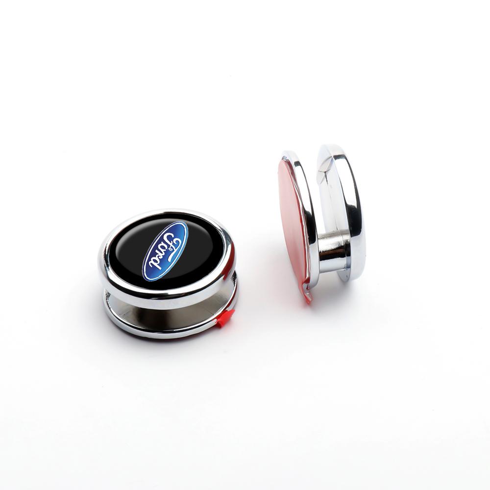 1/2pcs 3D Metal Car Emblem Hook Self Adhesive Badge Hooks Accessories For Ford Mustang Focus Mondeo Fiesta Kuga MK4 Edge Valve