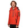 Jachetă sportivă bărbătească Geographical Norway Techno MEN 056 BS3 cu glugă reglabilă impermeabilă roșie (WU1060H/GN)