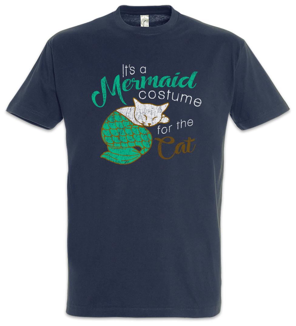Modern Mermaid Cat T-Shirt Cameron Family Cats Costume for Tucker Fun L