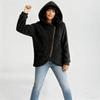 Autumn/Winter Plush Hooded Women's Casual Loose Zip-Up Sweatshirt Jacket