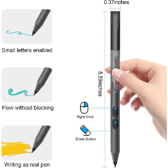 Stylus Pen for HP (2500 Hours Battery Life), Active Pen for HP Specter X360 Envy X360 Pavilion x360 Spectre x2 Envy x2 Microsoft Pen Protocol with