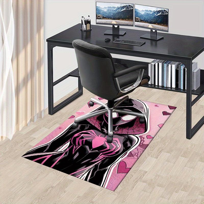 

3D Printed Spider-Gwen, Hearts Anti-Slip Rug - Machine Washable Office Rug for Living Room, Bedroom, Office - Multiple Sizes, Bedroom Mat 60cm by 90cm