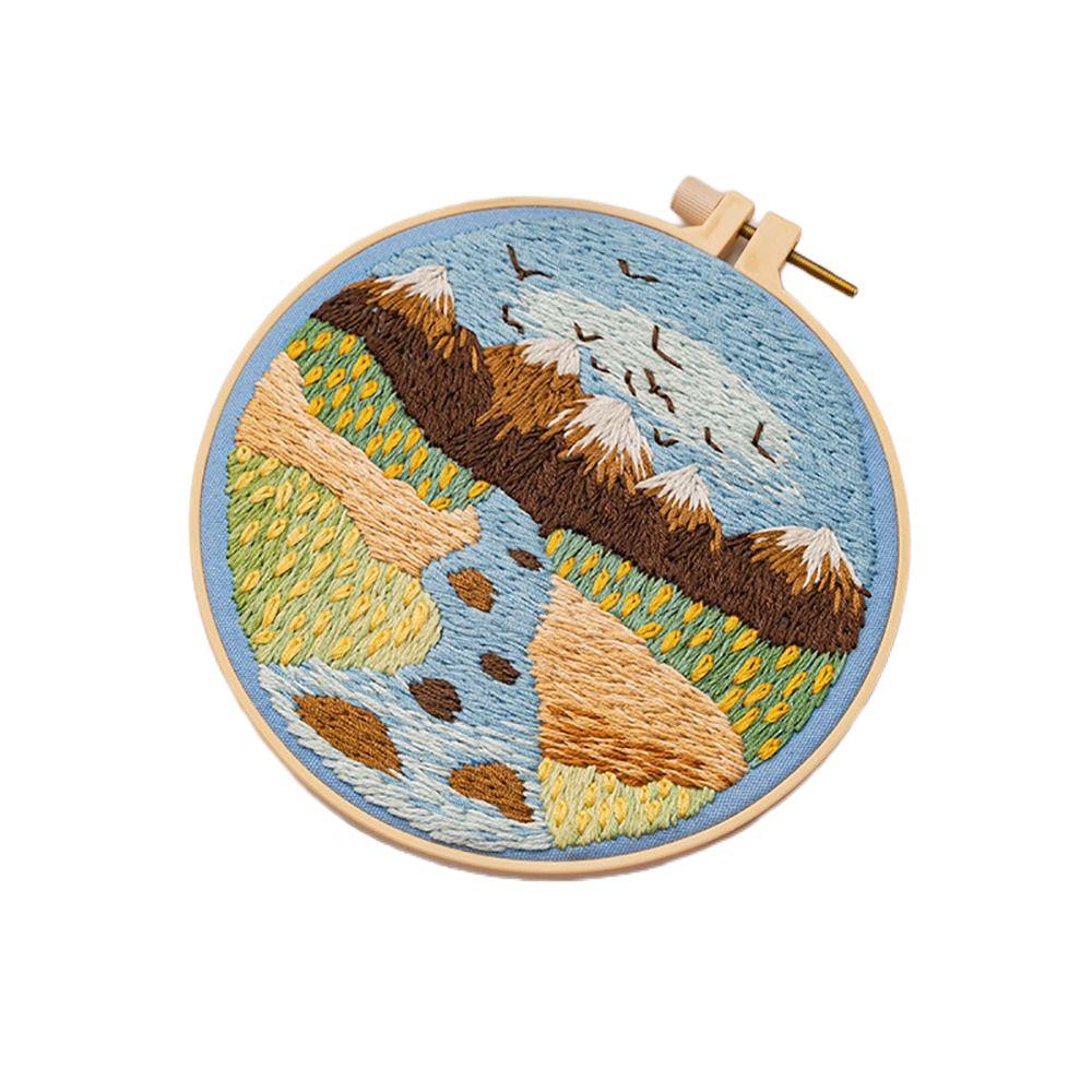 Lucru manual Seturi de broderie cu plasă europeană Kituri de punct în cruce Pictură cu flori Broderie cu fir