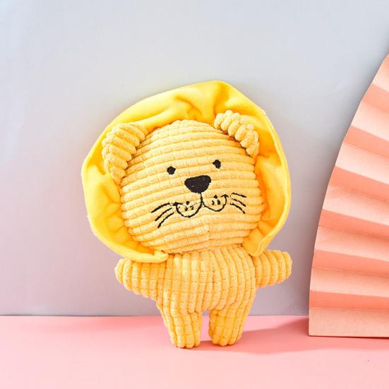 Built-in Voice Bite Resistant Soft Plush Piglet Lion Shape Pet Early Educational Toy
