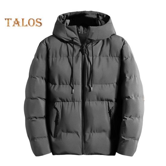 

Мужское хлопковое пальто с воротником-стойкой, длинными рукавами и завязками, стеганая куртка с карманами, застежкой-молнией, однотонная утепленная теплая верхняя одежда M темно-серого