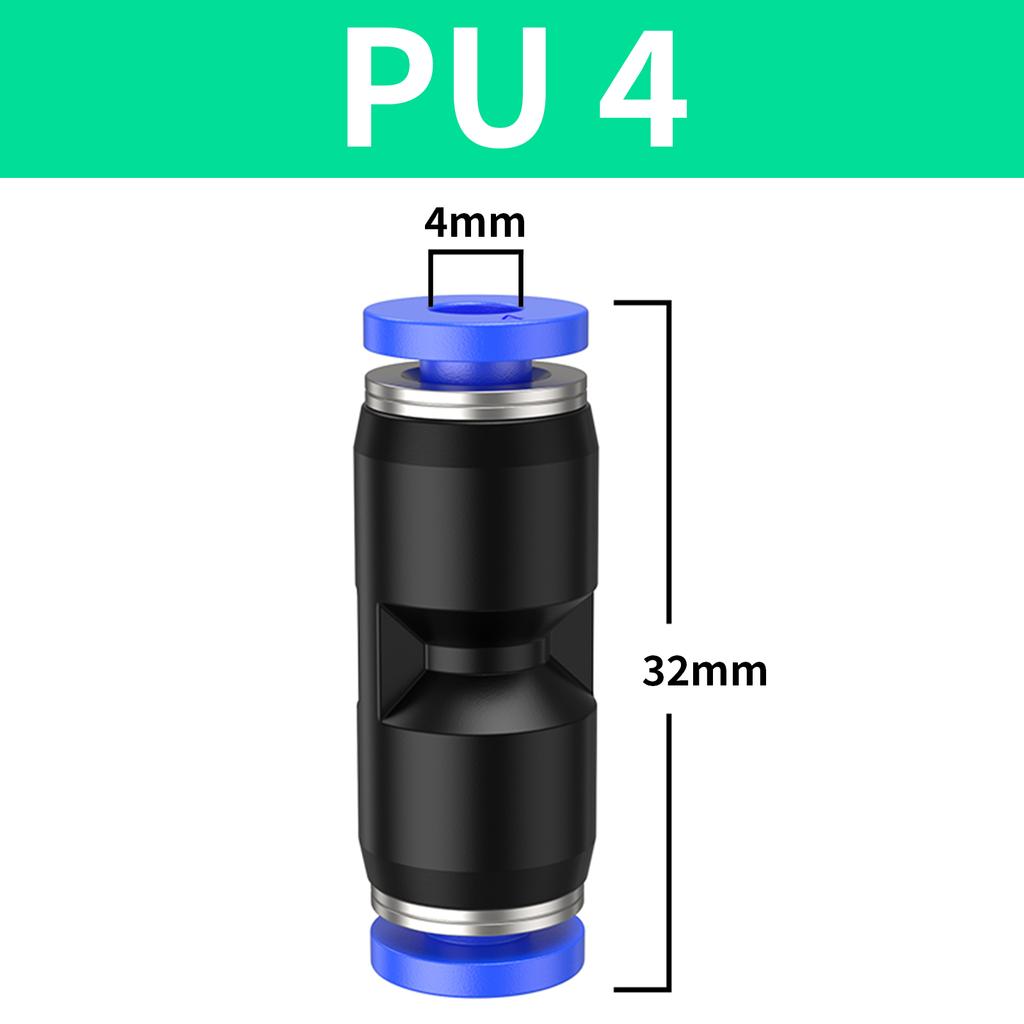 Pneumatic Fittings Fitting Plastic Connector Reducing Joint PU PG for Air Water Hose Tube Push In Straight Gas Quick Connection
