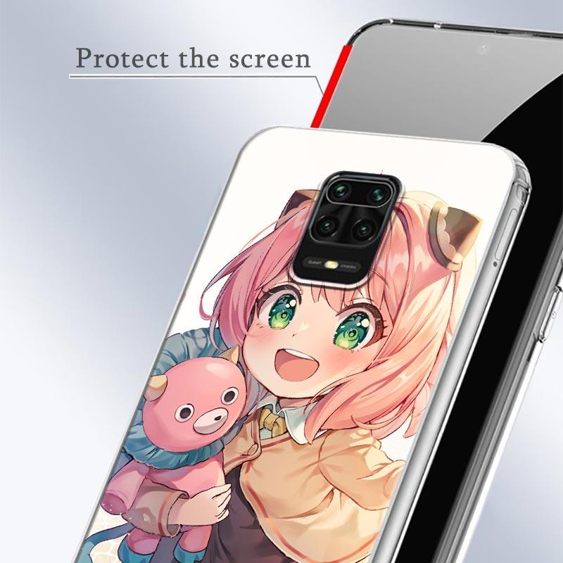 Spy X Family Anya Forger Anime Phone Case For Xiaomi Redmi Note 9s 8 11 7 9 10 Pro 10s 11s 8Pro K40 Clear Cover Cute  Girl Cases